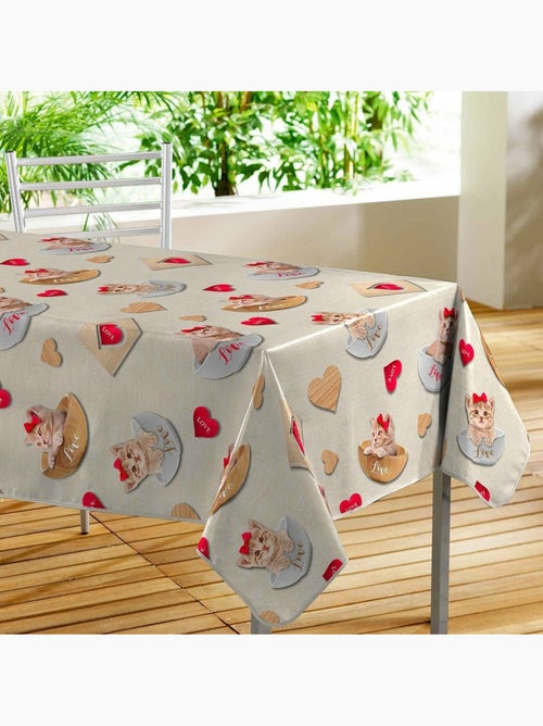 Nappe toile cirée 140x240 cm CHATS - Kiabi Nappe toile cirée 140x240 cm CHATS - Kiabi