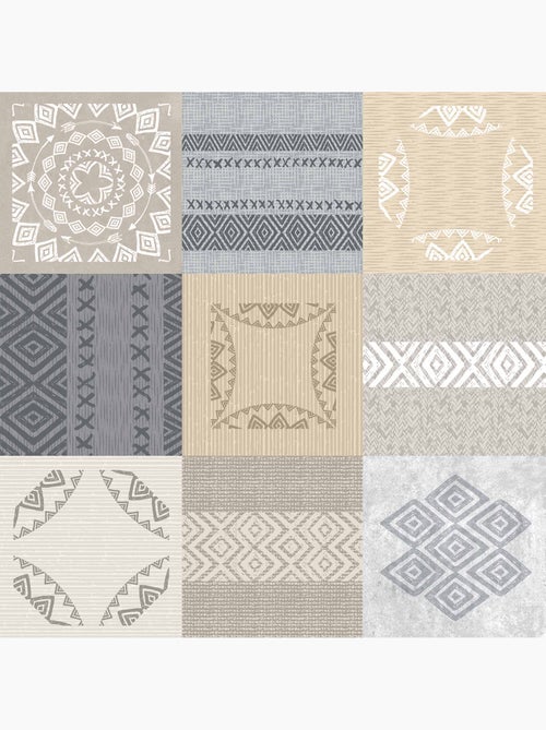 Nappe toile cirée au mètre artemis naturel - Kiabi