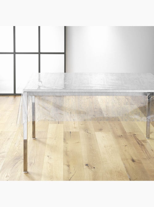Nappe toile cirée au mètre bois ceruse transparente - Kiabi