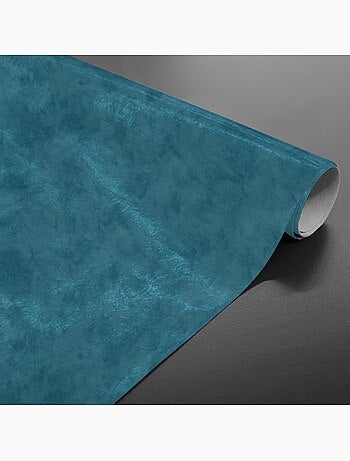 Nappe Toile cirée au mètre Faux Beton indigo