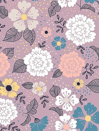 Nappe toile ciree au mètre fleur de florentine