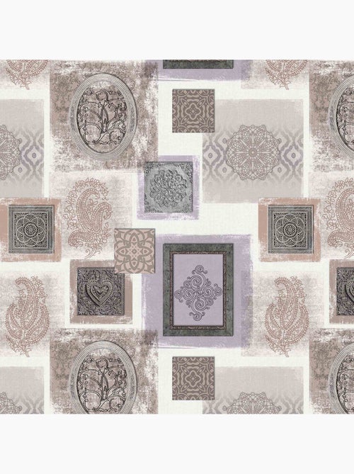 Nappe Toile cirée au mètre Galante Naturel - Kiabi