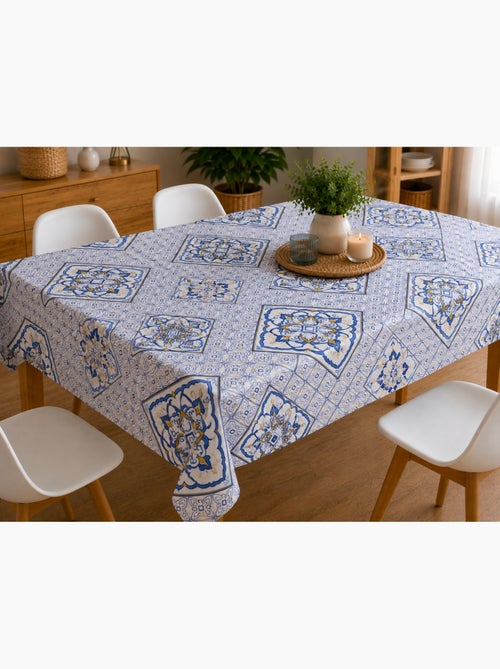 Nappe toile cirée au mètre malaga bleu - Kiabi Nappe toile cirée au mètre malaga bleu - Kiabi