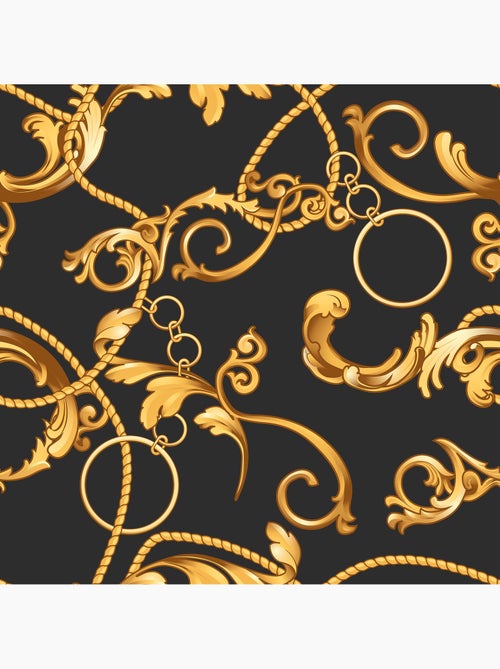 Nappe Toile cirée au mètre Marquise noire - Kiabi