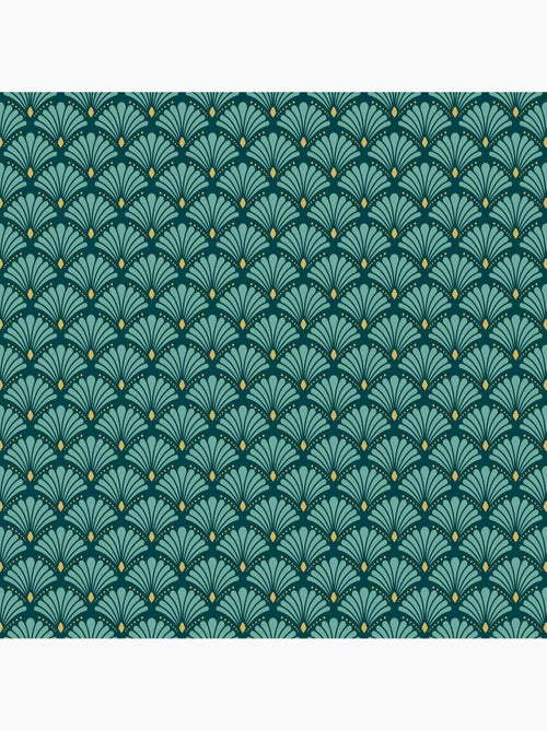 Nappe Toile cirée au mètre Métallisée Artchic Bleu - Kiabi