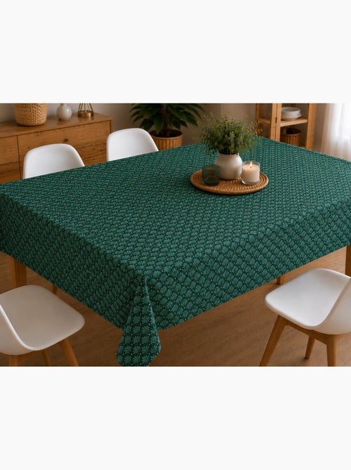 Nappe toile cirée au mètre métallisée artchic bleu - Kiabi