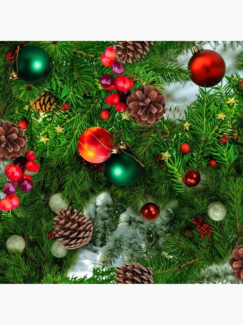 Nappe toile cirée au mètre noel christie - Kiabi