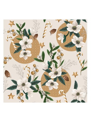 Nappe Toile cirée au mètre Roselle de Noel