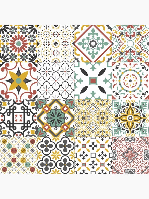 Nappe Toile cirée au mètre Taorminas sauge terracotta - Kiabi