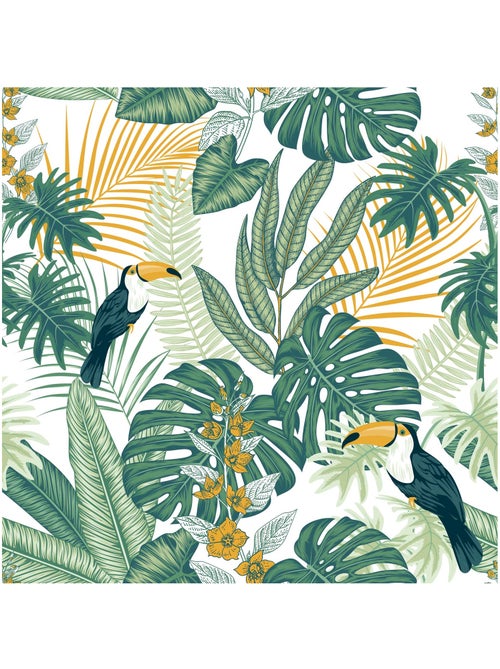 Nappe toile cirée au mètre toucan guyana - Kiabi Nappe toile cirée au mètre toucan guyana - Kiabi