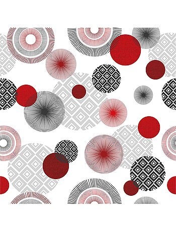 Nappe Toile cirée au mètre Zoya rouge