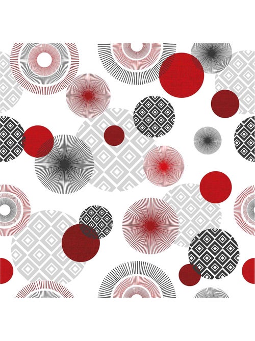 Nappe toile cirée au mètre zoya rouge - Kiabi