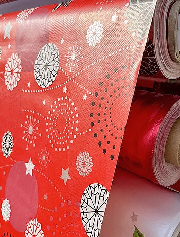 Nappe Toile Cirée De Noël –Nova Star Au Mètre