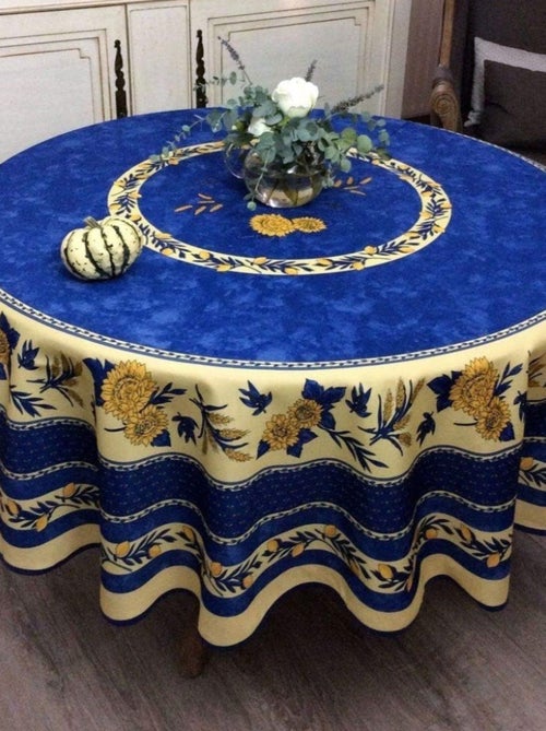 Nappe Tournesol Abeille Bleu - Kiabi