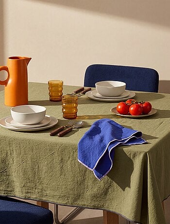 Nappe unie 150 x 150 cm en coton - Kiabi Home