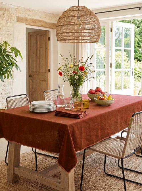 Nappe unie 150 x 300 cm en coton - Kiabi Home - Kiabi Nappe unie 150 x 300 cm en coton - Kiabi Home - Kiabi
