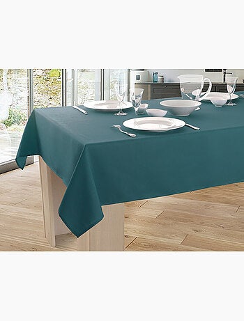 Nappe Unie Anti-taches Bleu
