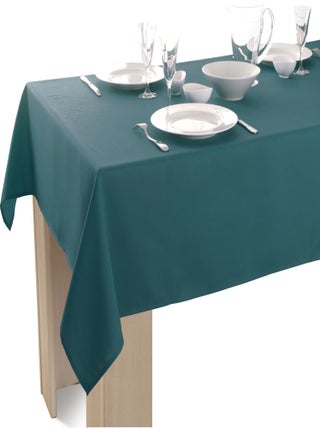 Nappe Unie Anti-taches Bleu