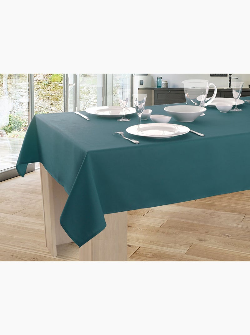 Nappe Unie Anti-taches Bleu Bleu canard - Kiabi