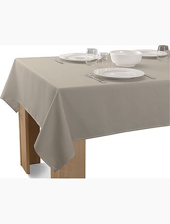 Nappe Unie Anti-taches Ficelle