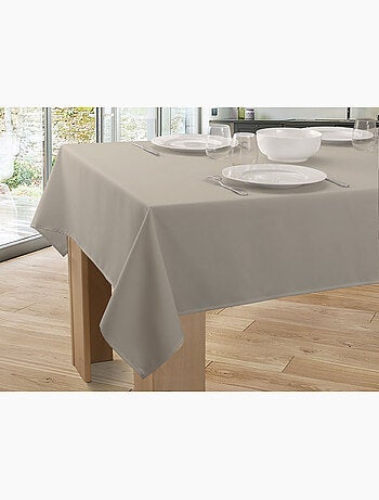 Nappe Unie Anti-taches Ficelle