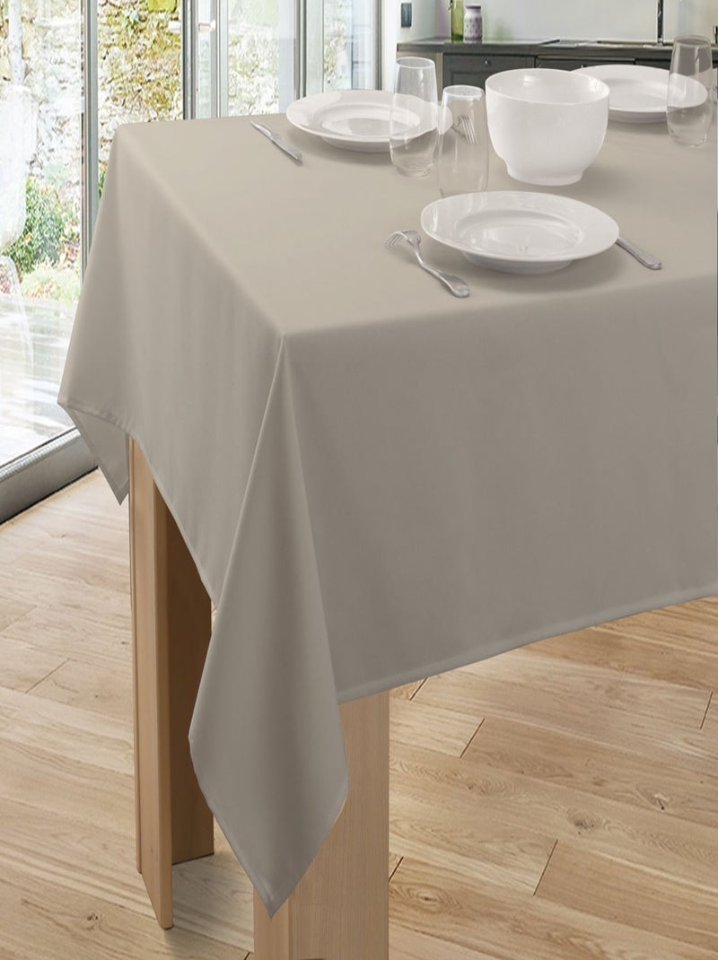 Nappe Unie Anti-taches Ficelle Beige - Kiabi