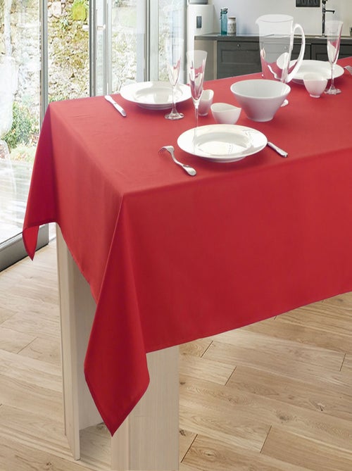 Nappe Unie Anti-taches Rouge - Kiabi