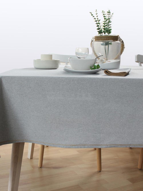 Nappe unie avec feston en jute - Kiabi Nappe unie avec feston en jute - Kiabi