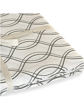 Nappe VOGUE rectangulaire déperlante anti-taches motif géométrique – 4 serviettes coton Future Home