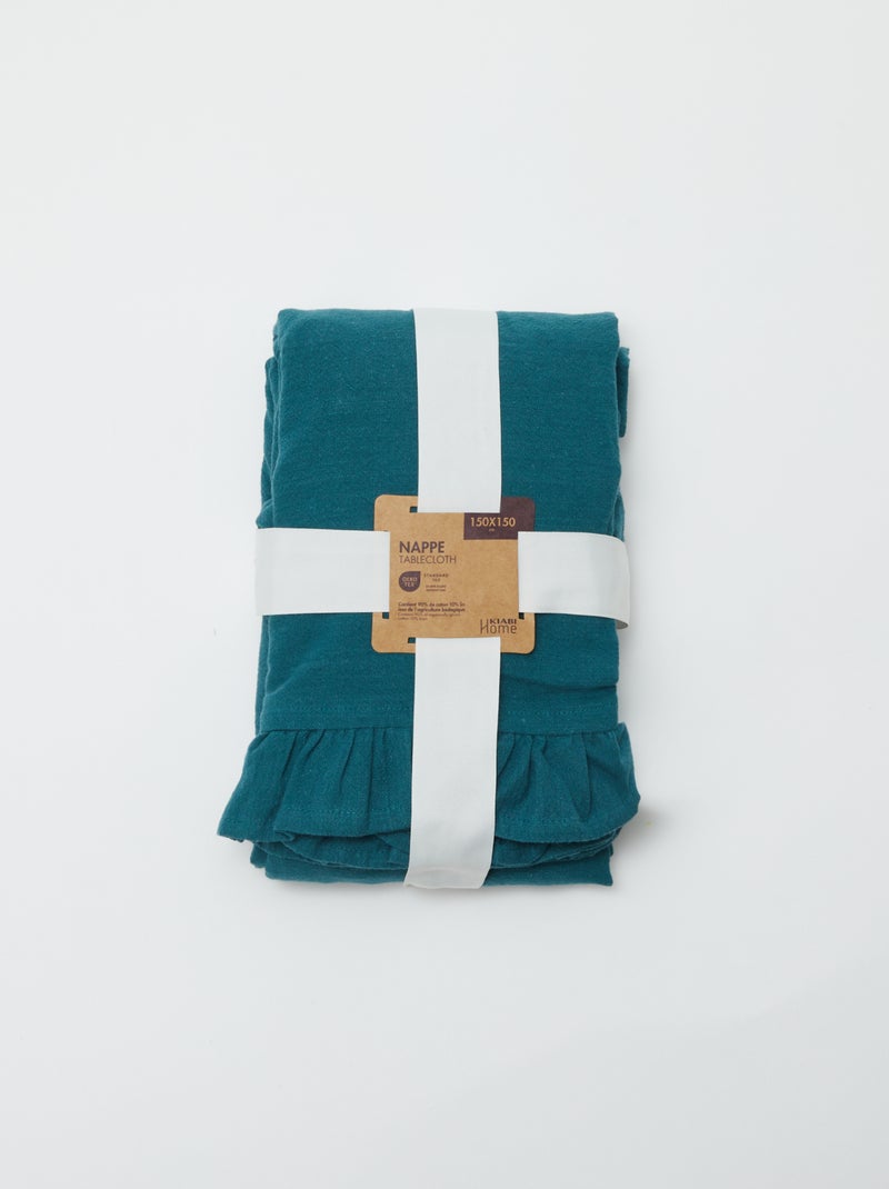 Nappe volantée (150 x 150 cm) BLEU - Kiabi