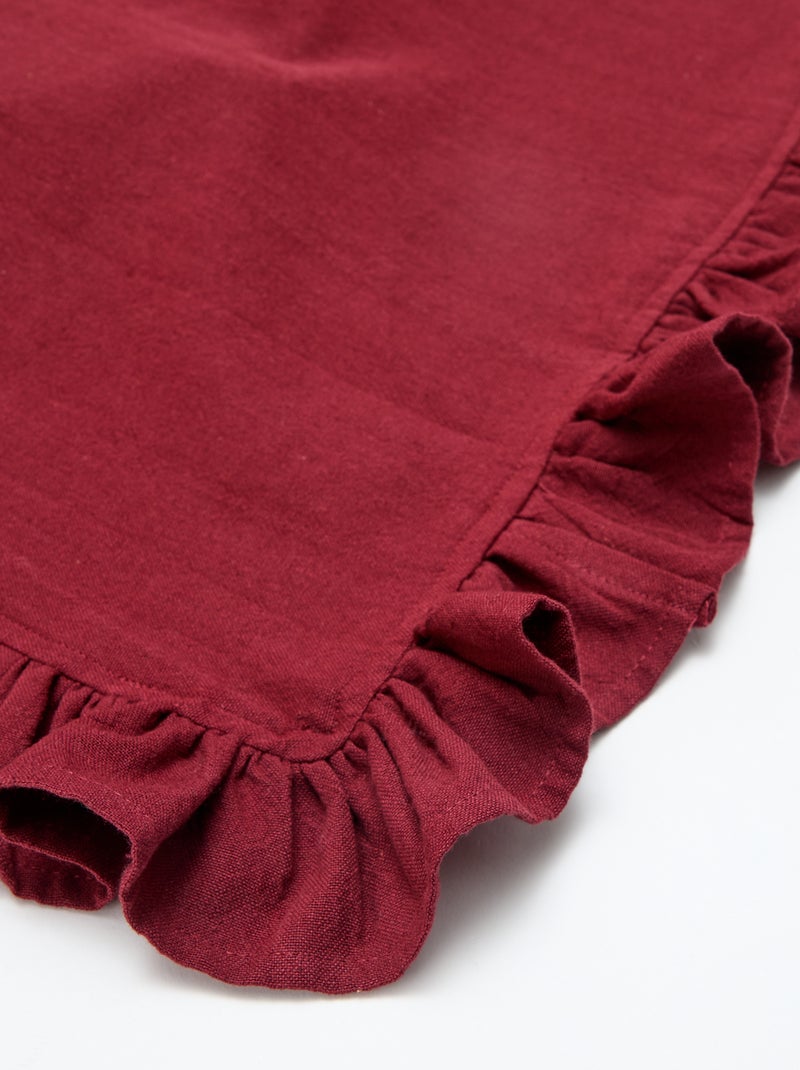 Nappe volantée (150 x 150 cm) Marron - Kiabi