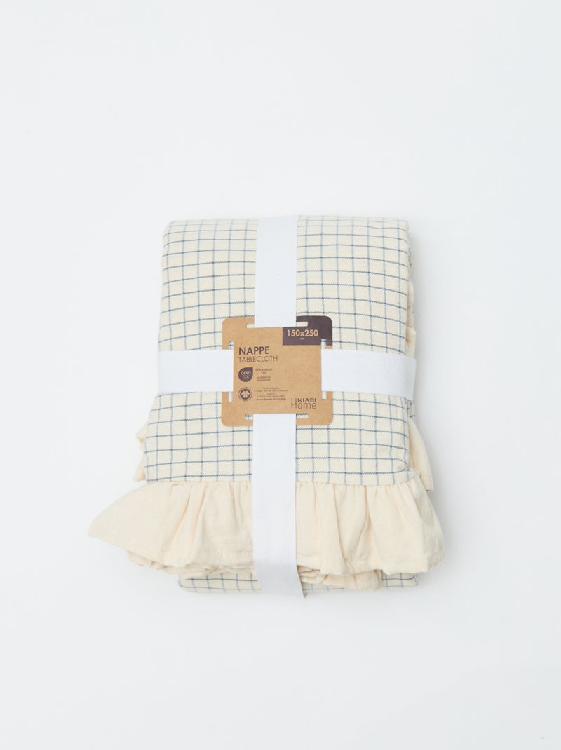 Nappe volantée (150 x 250 cm) Beige - Kiabi