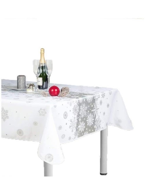 Nappes de Fêtes Polyester Neige De Noël PROMO LINGE - Kiabi