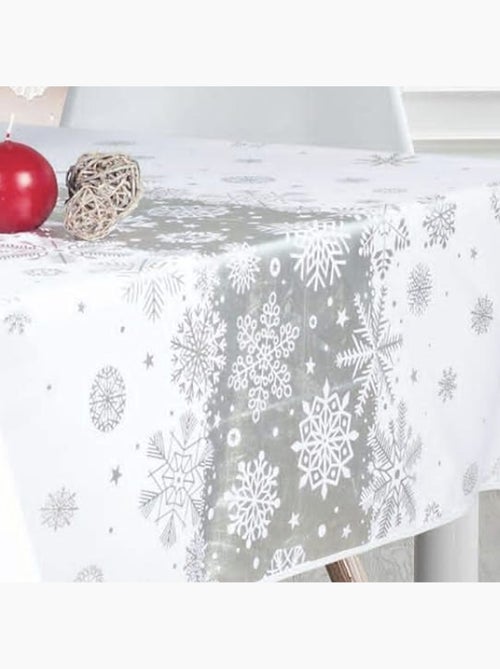 Nappes de Fêtes Polyester Neige De Noël PROMO LINGE - Kiabi