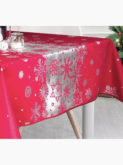 Nappes de Fêtes Polyester Neige De Noël PROMO LINGE - Kiabi