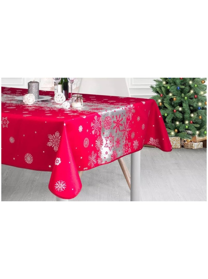 Nappes de Fêtes Polyester Neige De Noël PROMO LINGE Blanc - Kiabi
