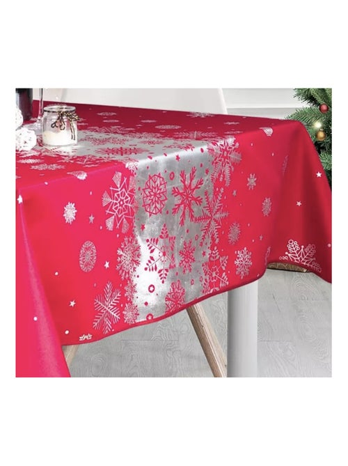 Nappes de Fêtes Polyester Neige De Noël PROMO LINGE - Kiabi