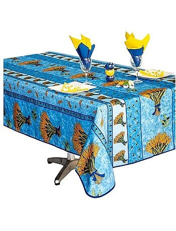 Nappes polyester bouquet de blé promo linge