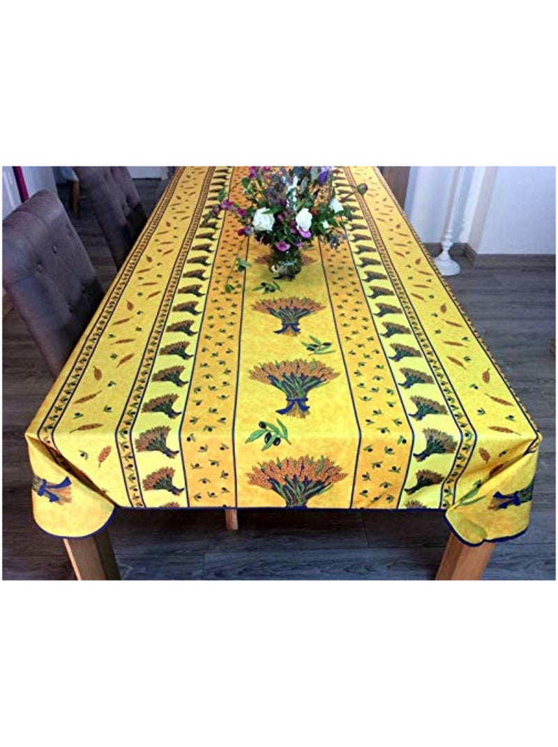 Nappes Polyester Bouquet De Blé PROMO LINGE Jaune - Kiabi