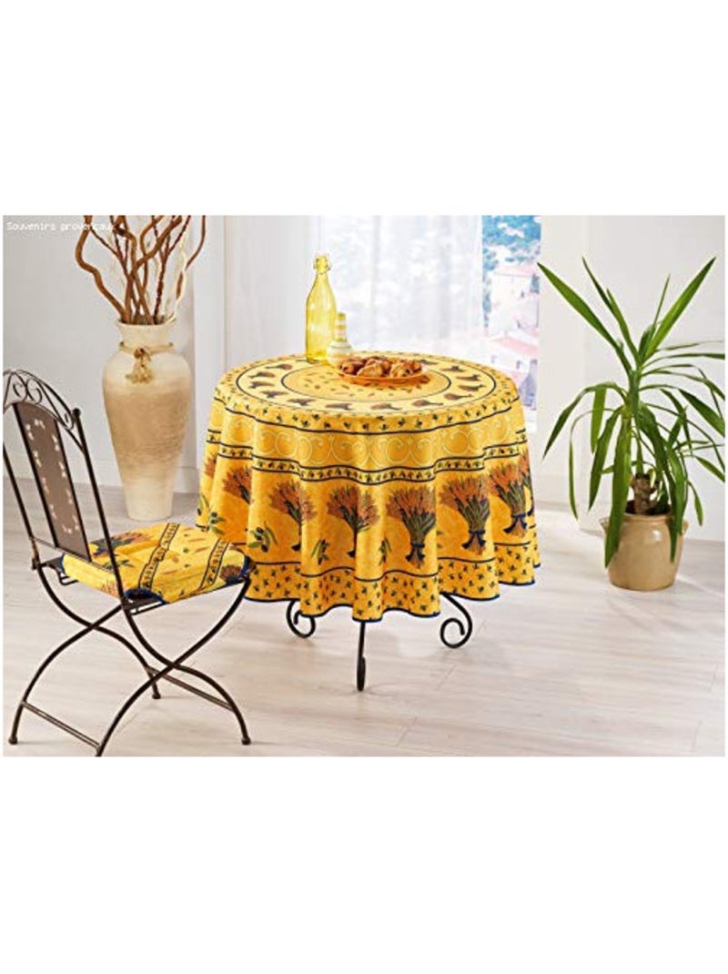 Nappes Polyester Bouquet De Blé PROMO LINGE Jaune - Kiabi