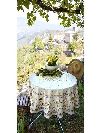 Nappes Polyester Moustier Bleu PROMO LINGE