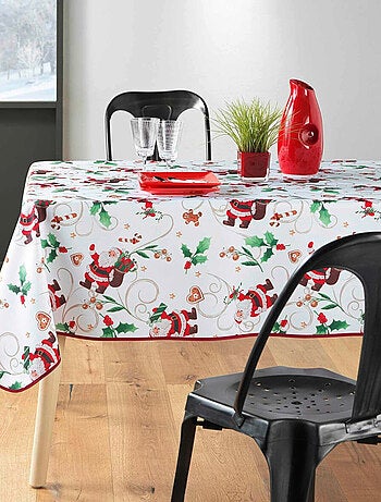 Nappes Polyester Père Noël Blanc PROMO LINGE