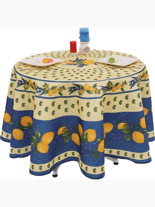 Nappes Polyester Provençale Citron PROMO LINGE - Kiabi Nappes Polyester Provençale Citron PROMO LINGE - Kiabi