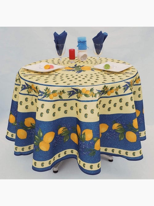Nappes Polyester Provençale Citron PROMO LINGE - Kiabi Nappes Polyester Provençale Citron PROMO LINGE - Kiabi