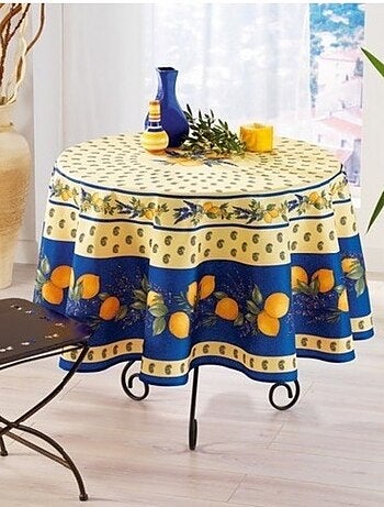 Nappes Polyester Provençale Citron PROMO LINGE