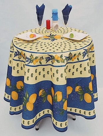 Nappes Polyester Provençale Citron PROMO LINGE