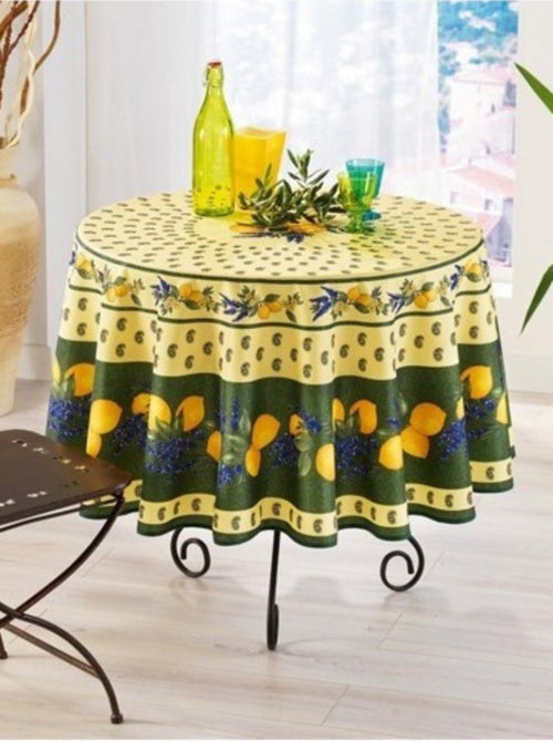 Nappes Polyester Provençale Citron PROMO LINGE - Kiabi Nappes Polyester Provençale Citron PROMO LINGE - Kiabi