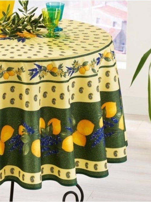 Nappes Polyester Provençale Citron PROMO LINGE - Kiabi Nappes Polyester Provençale Citron PROMO LINGE - Kiabi