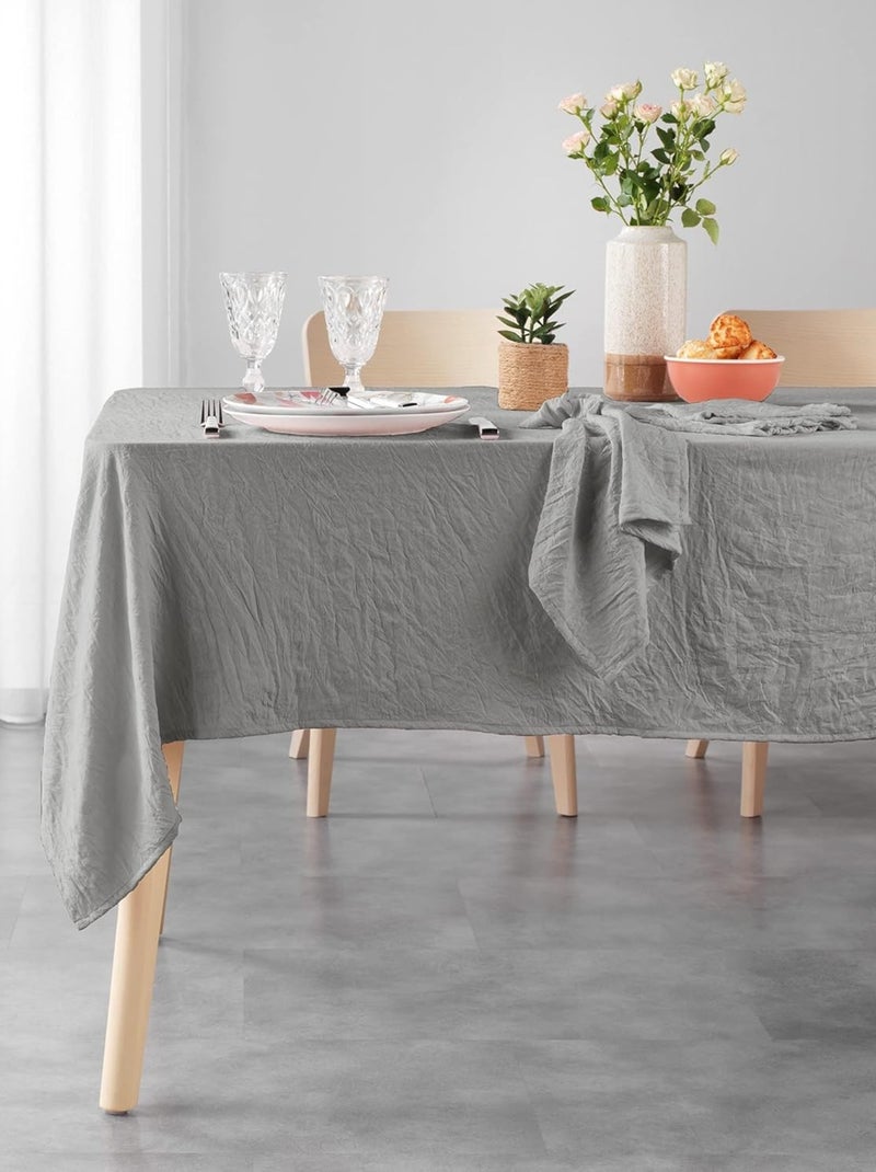 Nappes polyester suzy douceur d'intérieur Gris - Kiabi