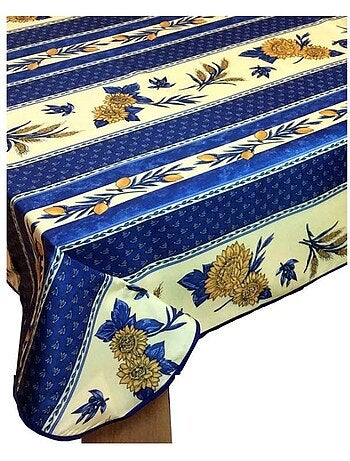 Nappes polyester tournesol abeille promo linge